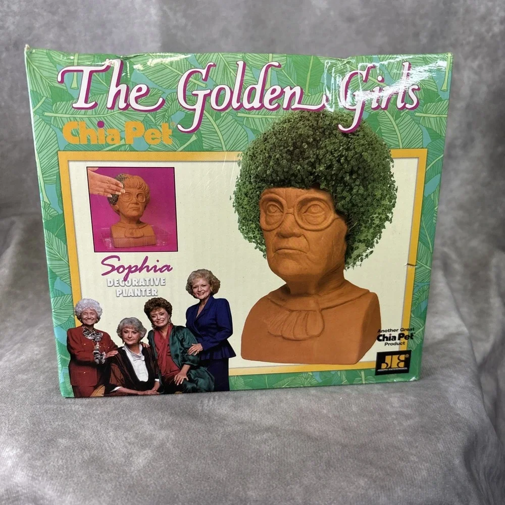 The Golden Girls Chia Pet SOPHIA Estelle Getty Joseph Enterprises NEW